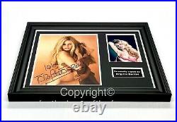 Brigitte Bardot Hand Signed Photo in Handmade Wooden Display with COA