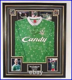 Bruce Grobbelaar Signed Shirt Autographed Jersey Framed Display with COA