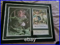 Bryan Cranston Signed Display Framed With COA