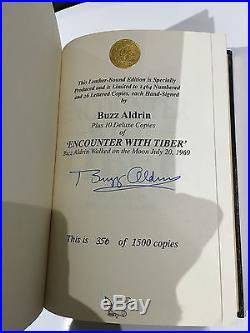 Buzz Aldrin Autograph Encounter With Tiber Signed Book Coa Space Nasa Moon 2