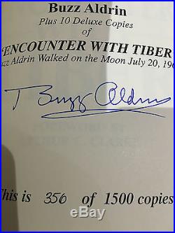 Buzz Aldrin Autograph Encounter With Tiber Signed Book Coa Space Nasa Moon 2