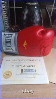CANELO ALVAREZ signed Boxing Glove with COA