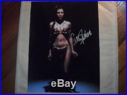 CARRIE FISHER-8x10 AUTOGRAPH- -STAR WARS PRINCESS LEIA with COA. SEXY OUTFIT