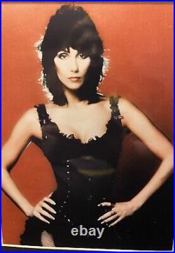 CHER SIGNED AUTHENTIC AUTOGRAPH matted Photo With COA