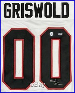 CHEVY CHASE GRISWOLD AUTOGRAPHED BLACKHAWKS JERSEY with BECKETT COA #I49131