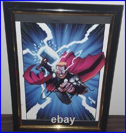 CHRIS HEMSWORTH HAND SIGNED WITH COA THOR AVENGERS FRAMED AUTOGRAPHED 8x10