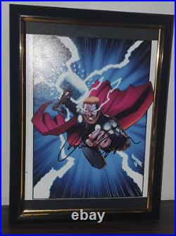 CHRIS HEMSWORTH HAND SIGNED WITH COA THOR AVENGERS FRAMED AUTOGRAPHED 8x10