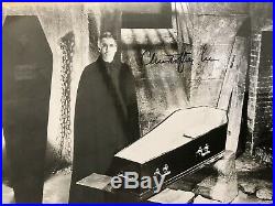 CHRISTOPHER LEE HAND SIGNED AUTOGRAPHED DRACULA PHOTO HAMMER FILMS With COA