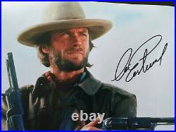 CLINT EASTWOOD in SPAGHETTI WESTERN Genuine signed 12x8 with coa SUPERB ITEM