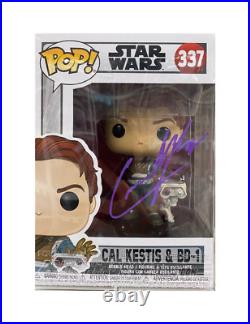 Cal Kestis & BD-1 Funko Pop Signed by Cameron Monaghan 100% Authentic With COA