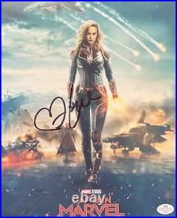 Captain Marvel Brie Larson signed 8x10 with COA