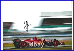 Carlos Sainz Jr Ferrari at Silverstone Hand Signed Huge A3 Photo With Coa