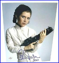 Carrie Fisher Hand Signed XO Inscribed Autographed 8x10 Star Wars Photo With COA