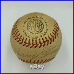 Casey Stengel Single Signed Autographed Baseball With JSA COA New York Yankees