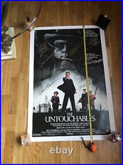 Celebrity signed poster. The Untouchables Hand signed by each person With COA