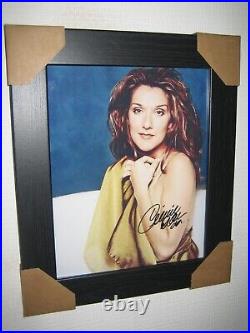 Celine Dion Hand Signed Photograph (8x10) Framed With CoA