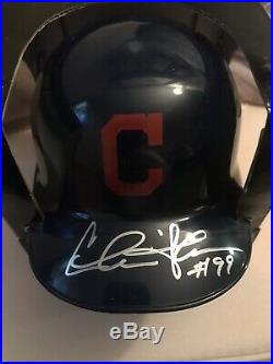 Charlie Sheen Autographed Signed Mini Indians Helmet With COA