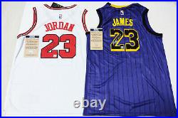 Chicago Bulls #23 & Los Angeles Lakers #23 Autographed 2 Jersey with COA