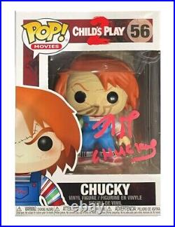 Child's Play 2 Chucky Funko Pop #56 Signed by Brad Dourif Authentic with COA