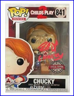 Child's Play 2 Chucky Funko Pop #841 Signed by Brad Dourif Authentic with COA