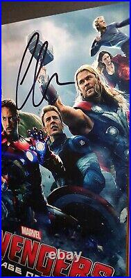 Chris Evans & Robert Downey Jr Hand Signed Avengers Framed 8x10 With Coa