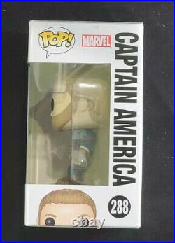 Chris Evans Signed Autographed Avengers Captain America Funko Pop 288 with COA