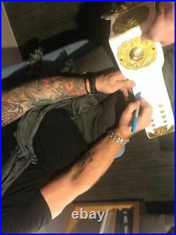 Chris Jericho Autographed New Japan IC Belt comes with COA AEW New Japan WWE