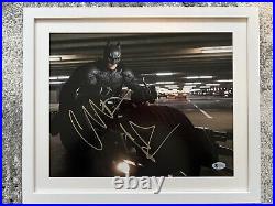 Christian Bale Signed 11X14 Framed Photo, BATMAN. BECKETT authenticated With COA