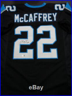 Christian McCaffrey Carolina Panthers Autographed Auto Signed Jersey with GA coa