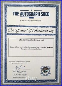 Christian Slater True Romance with COA Hand Signed Print Framed New
