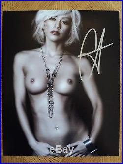 Christina Aguilera Nude Original Signed Autograph Photo 8x10 with COA