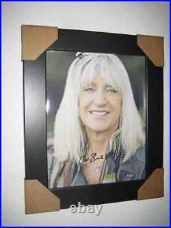 Christine McVie Hand Signed Photograph (8x10) Framed With CoA