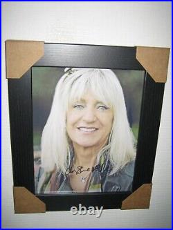 Christine McVie Hand Signed Photograph (8x10) Framed With CoA