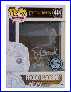 Clear Frodo Baggins Funko Pop Signed by Elijah Wood 100% Authentic With COA