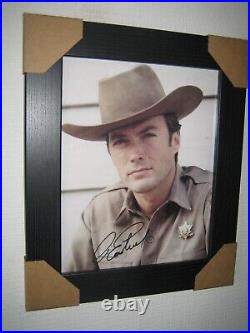 Clint Eastwood Hand Signed Photograph (8x10) Framed With CoA