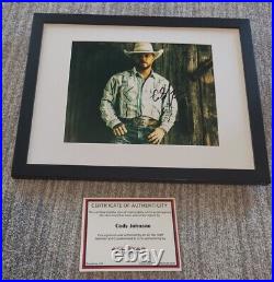 Cody Johnson Autographed Photo Framed In 11x14 With COA