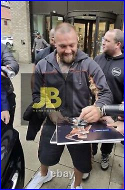 Conor McGregor Signed A4 Photo UFC With COA and Photo Proof