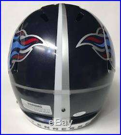 Corey Davis Autographed Titans F/s Speed Helmet With Jsa Witnessed Coa #wpp84021