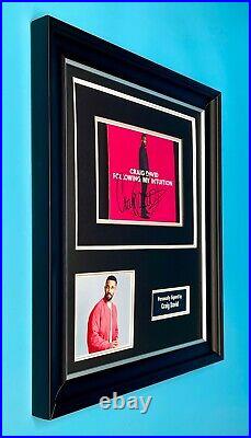 Craig David Signed Photo Framed With CD & COA Autograph Music Memorabilia Poster