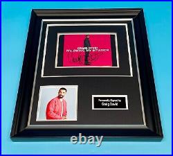 Craig David Signed Photo Framed With CD & COA Autograph Music Memorabilia Poster