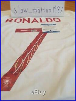 Cristiano Ronaldo Autographed White Portugal Jersey with Beckett COA