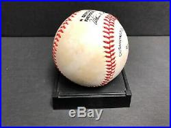 Curt Flood St Louis Cardinals Autographed Signed Baseball with display cube COA