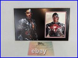 DC Cyborg Photo Signed By Ray Fisher with COA in 20.5 x 12 Display Free Postage