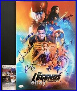 DC's Legends Of Tomorrow Cast Signed By 8 12x18 Poster Autographed With JSA COA
