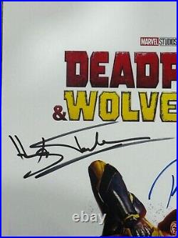 DEADPOOL & WOLVERINE MOVIE POSTER 11x17 SIGNED & AUTHENTICATED with COA