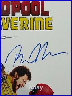 DEADPOOL & WOLVERINE MOVIE POSTER 11x17 SIGNED & AUTHENTICATED with COA