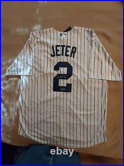 DEREK JETER AUTOGRAPHED YANKEE JERSEY COA Included New With Tags See Pics