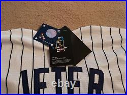 DEREK JETER AUTOGRAPHED YANKEE JERSEY COA Included New With Tags See Pics