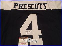 Dak Prescott Autographed Dallas Cowboys Jersey With COA