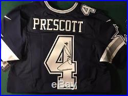 Dak Prescott Autographed Official Jersey Signed Dallas Cowboys NFL With Coa